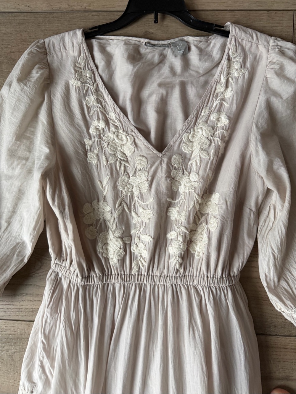 Lucky Brand Cream V-Neck Tiered Maxi Dress - Picture 2 of 4